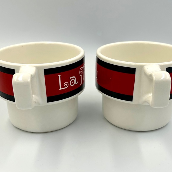 VTG Me & You Stacking Mugs Retro Anniversary Couple Wedding Shower Gift Japan - Picture 5 of 7